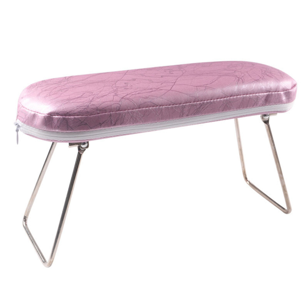 Pink Nail Arm Rest Pu Leather Manicure Pillow Cushion