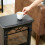Homcom HOMCOM Portable Fireplace with Adjustable Thermostat, 2 Heat Settings, Black 9
