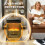 Homcom HOMCOM Portable Fireplace with Adjustable Thermostat, 2 Heat Settings, Black 6