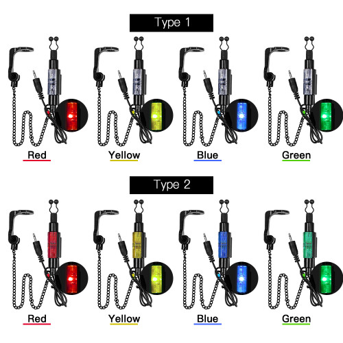 Alerte Swinger de pêche Type 1/2, 13,8 pouces LED rouge
