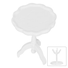 1:12 Tavolino da caffè in betulla per casa delle bambole 5,5x4,5x4,5 cm