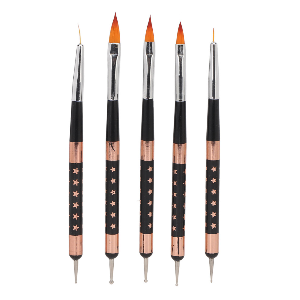 5pcs Nail Art Brushes Professional Nylon Bristles-image-OPC-PJQSHPY-NEW