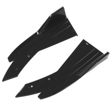 2 pezzi universali di splitter per paraurti posteriore nero lucido
