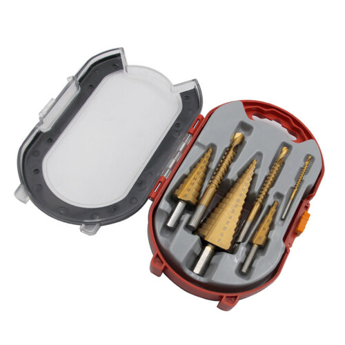 Ensemble de 6 forets HSS Step&Saw 4-12/4-20/4-32mm Ti