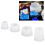 4 moules en silicone - formes pierre, transparents 15