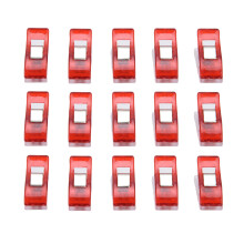Clip di plastica cremisi ABS 2.7x1x1.6 cm per bordi di asciugatura