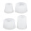 4 moules en silicone - formes pierre, transparents 1