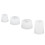 4 moules en silicone - formes pierre, transparents 14