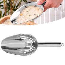 Eisportionierer aus rostfreiem Edelstahl in U-Form, robustes lebensmittelechtes Eiskugel-Löffel für Zuhause, Hotel und Restaurant, Edelstah
