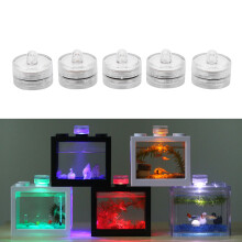 5er Pack Unterwasser-Teelichter Wasserdicht Bunte Unterwasser-Poolleuchten für Aquarium