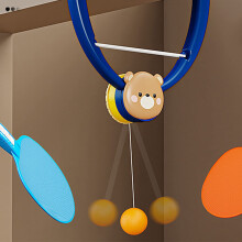 Hanging Tischtennis Trainer, Indoor Table Tennis Self-Training Set, Blue Door Pong Equipment for Home Practice