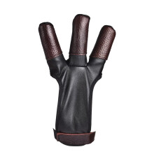 Schützenhandschuhe 3 Finger Arm Handschuh für Bogenschießen Jagd Schwarz XL - Hochwertige Materialien und Passform
