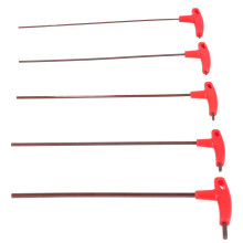 Set di 5 chiavi a brugola a manico a T, acciaio S2, 3-8 mm