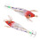 Jig calmar ABS, 10cm, tête rouge à rayure blanche 5