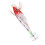 Jig calmar ABS, 10cm, tête rouge à rayure blanche 16