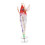 Jig calmar ABS, 10cm, tête rouge à rayure blanche 9
