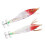 Jig calmar ABS, 10cm, tête rouge à rayure blanche 15