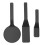 Ensemble de 3 spatules en nylon 8.6oz bord biseauté 15