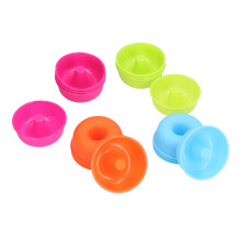 16 pezzi di stampi per ciambelle riutilizzabili, antiaderenti, colorati, per dolci e budini