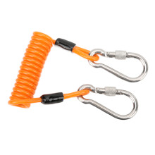 Corda subacquea a molla rilascio rapido 1.0m arancione 304SS