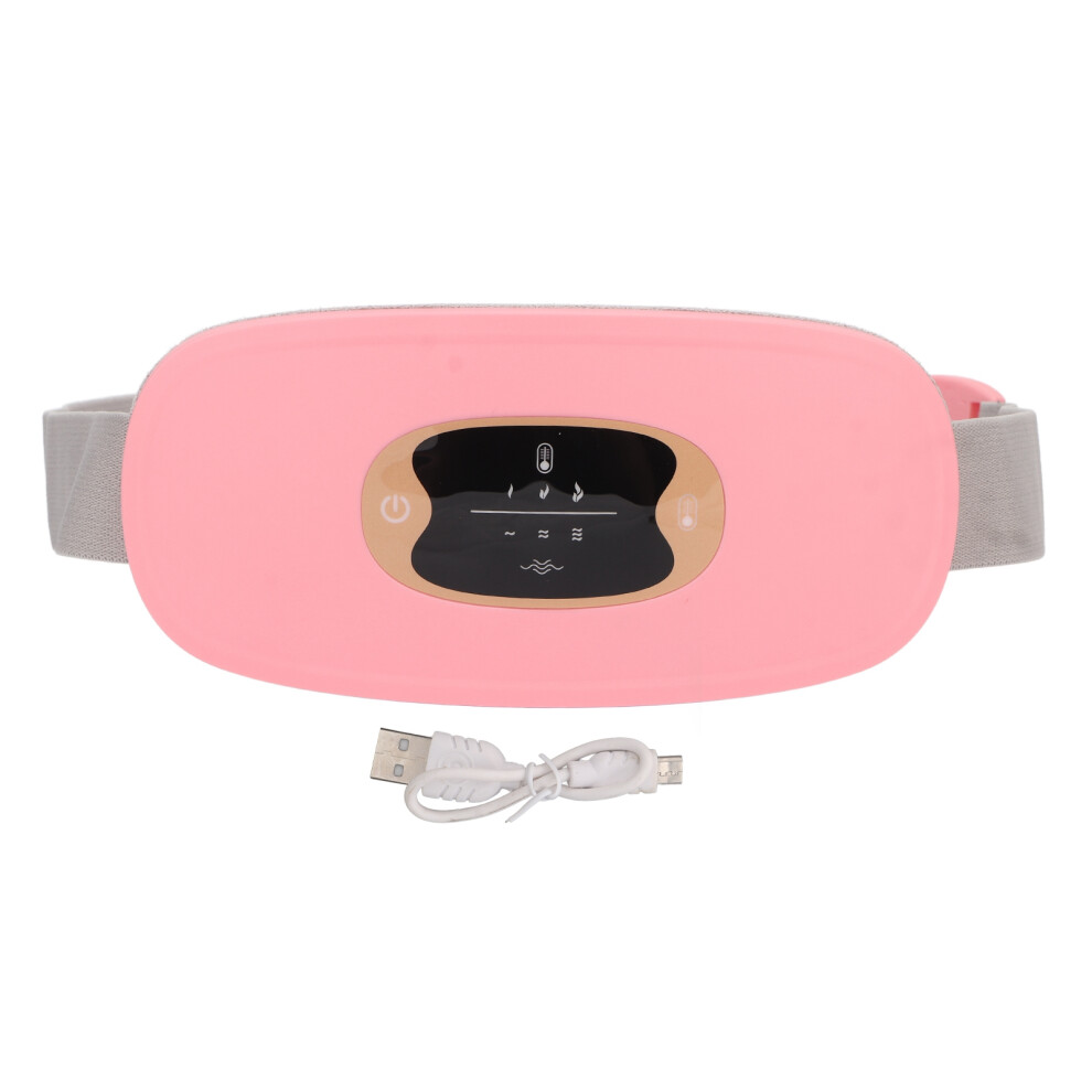 Pink Menstrual Heated Belt 3 Temperature Gears Fast