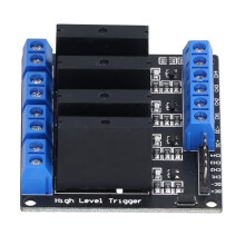 4-Kanal Solid State Relais Modul mit Sicherung für DIY-Elektronik-Enthusiasten