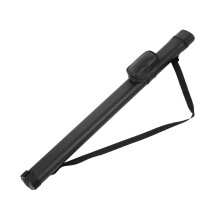 Professional Pool Cue Stick Bag, Adjustable Strap, PU Leather, Black, for Billiards and Snooker Sticks