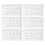 10pcs Nail Flexible Measuring Ruler Ultra Thin 6