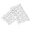 10pcs Nail Flexible Measuring Ruler Ultra Thin 7