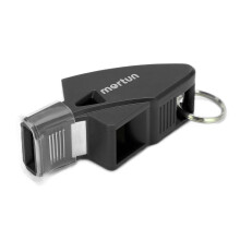 Schiedsrichterpfeife E mit Lanyard und Aufbewahrungsbox für Trainer, Schiedsrichter und Kinder, Schwarz