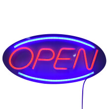Neon Light Red and Blue USB Powered OPEN Neon Sign