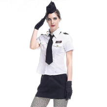Weie Marine Stewardess Costume Japanese Game Erotic Suit Cosplay Halloween Party Costume 180cm