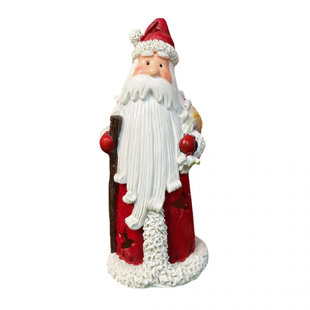 Luminous Santa Resin Figurine Centerpiece, Christmas Table Decor Ornament, Resin Craft 1-image-OPC-PJQSRDD-NEW