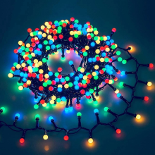 Christmas Cluster Tree Lights 10M 300 LED Waterproof Fairy String with Memory Timer Remote 11 Modes