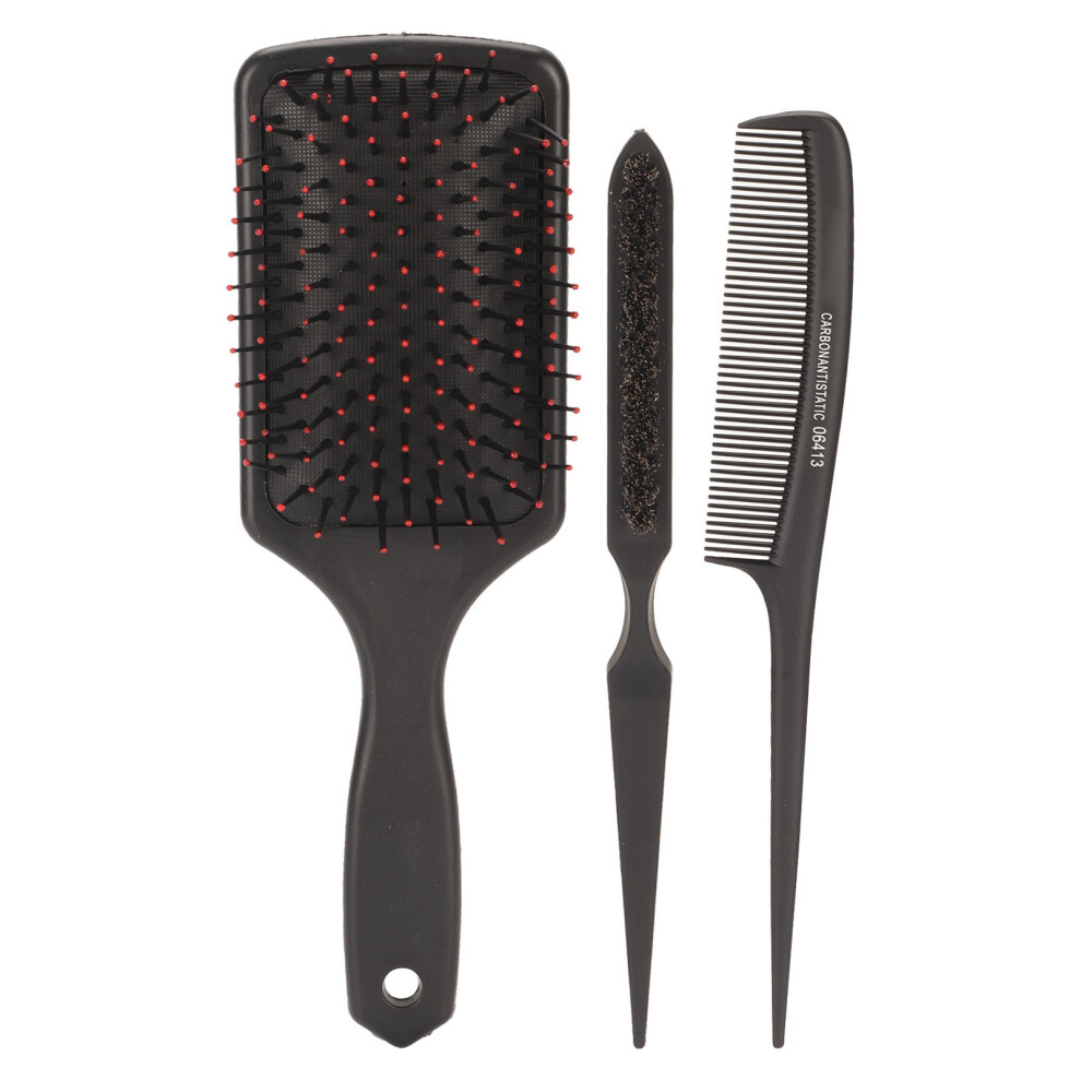 3pcs Hair Comb Set Tail Comb Paddle Hair Comb Hair