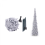 1.2M Silver Wool Christmas Tree with Retractable Folding Ornaments Treestyle549 1