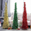 1.2M Silver Wool Christmas Tree with Retractable Folding Ornaments Treestyle549 4