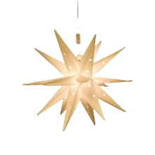 Battery Timer Moravian Star - Outdoor Hanging Christmas Light for Holiday & Porch Decoration, 55 LEDs