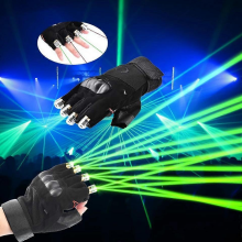 Green Laser Gloves Multi-line 4pcs Disco DJ Beam Stage Light Finger Dancing Halloween Party Rave Nightclub