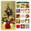 Small Festive LED Tabletop Tree 50cm Golden Red Holiday Decor 1