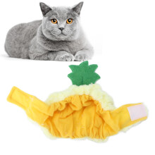 Haustier-Ananas-Hut – Sicheres Material, verstellbar, Halloween, süßer Haustier-Hut für Katze, Kätzchen, Welpe
