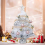 1 Tree Small Mini White Christmas Tree Tabletop DIY Decoration 24 Inch/2FT 3