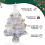 1 Tree Small Mini White Christmas Tree Tabletop DIY Decoration 24 Inch/2FT 4