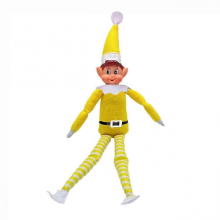 Multi Colored Christmas Elves Doll Ornaments for Girls Boys Tree Decor Gift Yellow Elf Boy