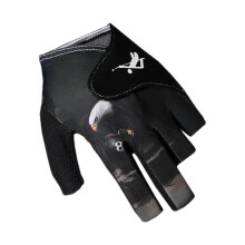 Billiard Gloves for Women, Breathable Half Finger Pool Gloves for Indoor Use, Comfortable Left/Right Hand Sports Protection