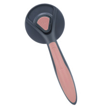 Petkamm Edelstahl Floating Hair Remover Bürste mit rutschfestem Griff für Katzen und Hunde Pflege Romantischer Kirschblüten-Design