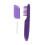 Brosse démêlante violette rotative humide/sec 26,5 cm 2