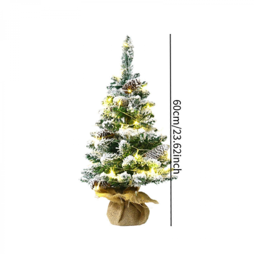 Mini Christmas Tree 45cm Colorful Light 60cm Warm Light Small Tabletop Decor 1