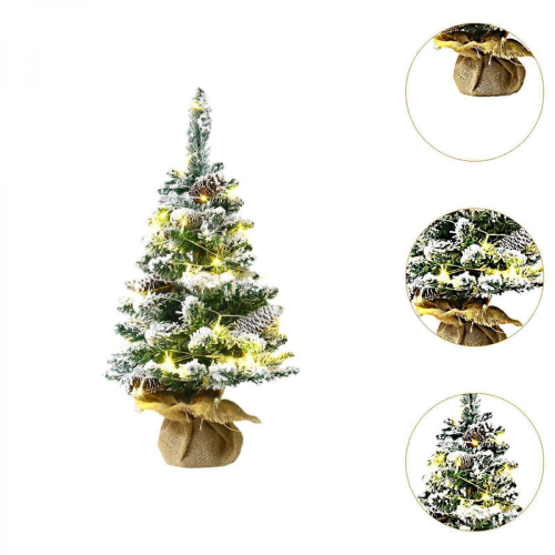 Mini Christmas Tree 45cm Colorful Light 60cm Warm Light Small Tabletop Decor 2