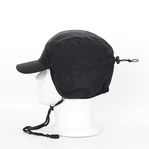 Men's Waterproof Fleece Winter Hat, Black, Adjustable, 56-62CM 2